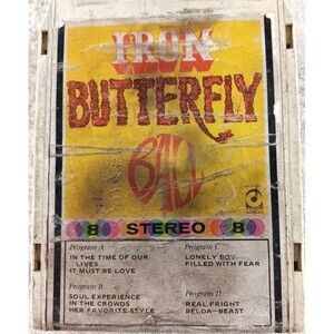 Iron Butterfly Ball 8 track cartridge tape Very Good Condition 8-track Tape